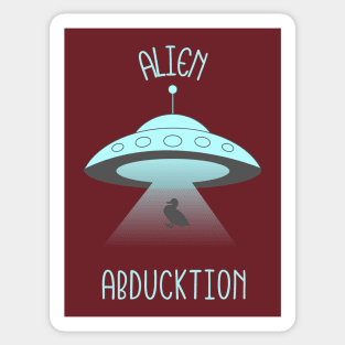 Alien Abduction Funny Design Sticker